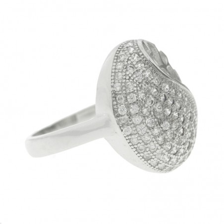 Anillo microsetting enlazado Plata de Ley 925