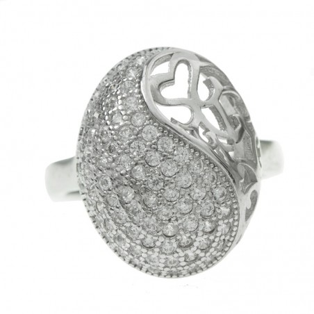 Anillo microsetting enlazado Plata de Ley 925