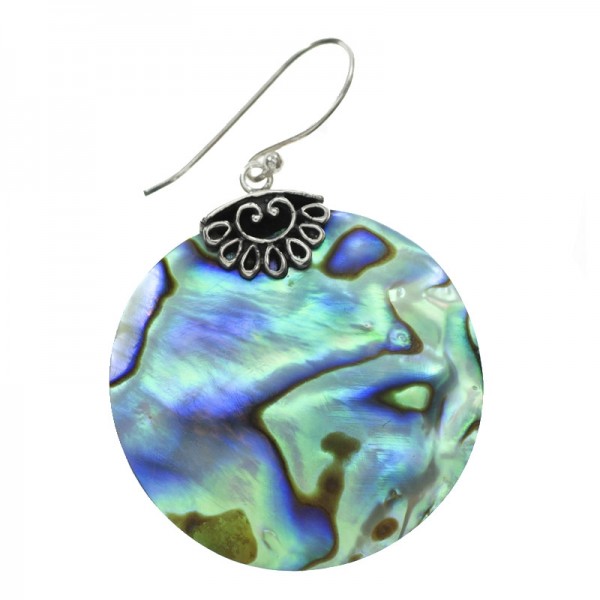 Pendientes abalon Plata de Ley 925