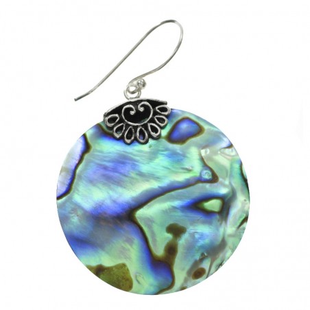 Pendientes abalon Plata de Ley 925