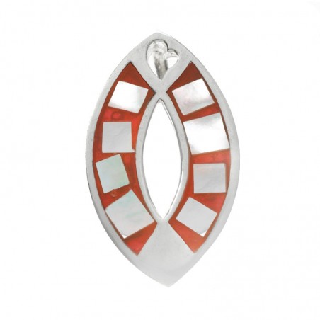 Colgante ojal de nácar Plata de Ley