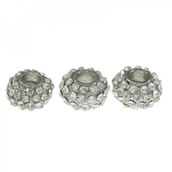 Donut strass plateado