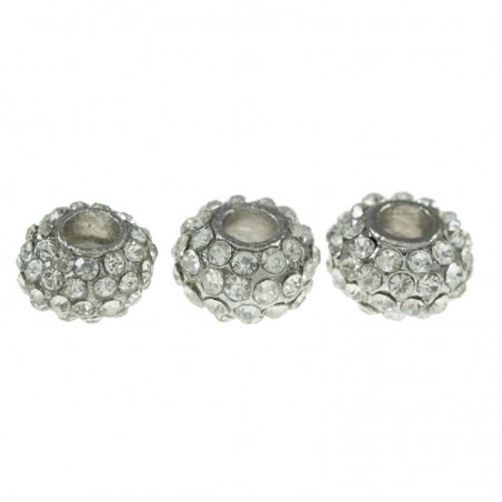 Donut strass plateado