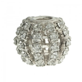 Abalorio XL strass blanco