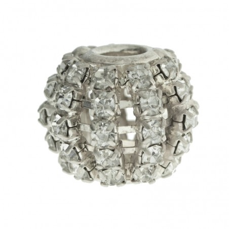 Abalorio XL strass blanco