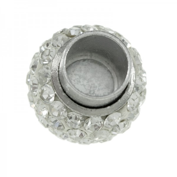 Cierre bola strass dorada