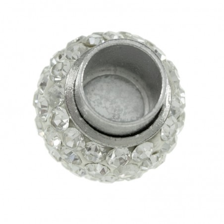 Cierre bola strass dorada