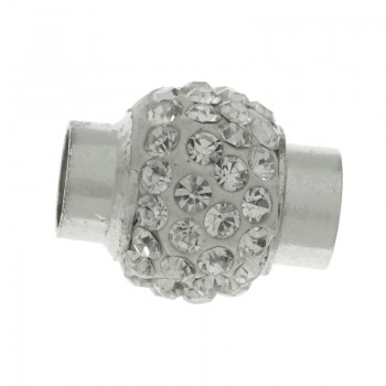 Cierre bola strass dorada