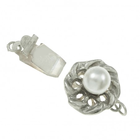Broches click con perla