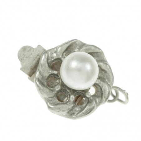 Broches click con perla