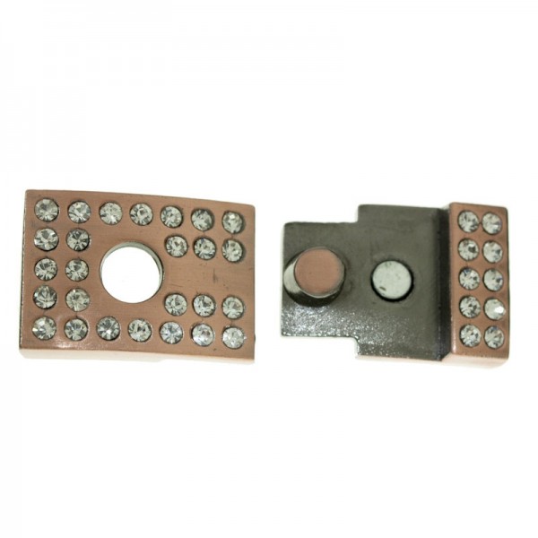 Cierre rectángulo strass