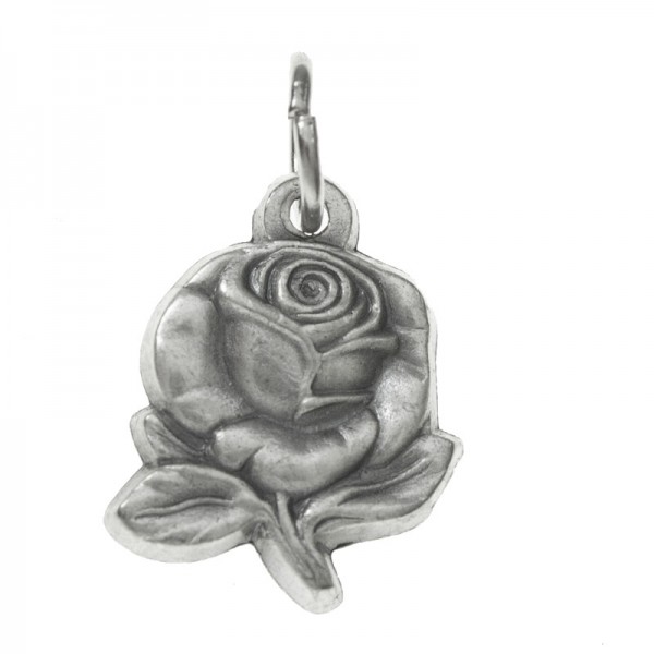 Medalla rosa virgen de Guadalupe