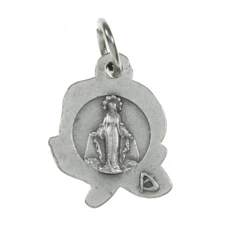 Medalla rosa virgen de Guadalupe