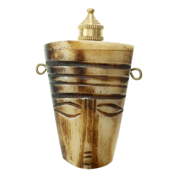 Colgante perfumero de hueso tallado