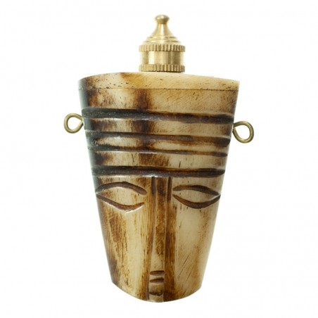 Colgante perfumero de hueso tallado