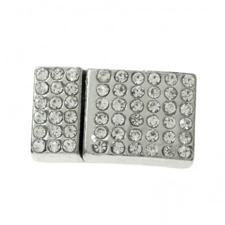 Cierre rectángulo strass