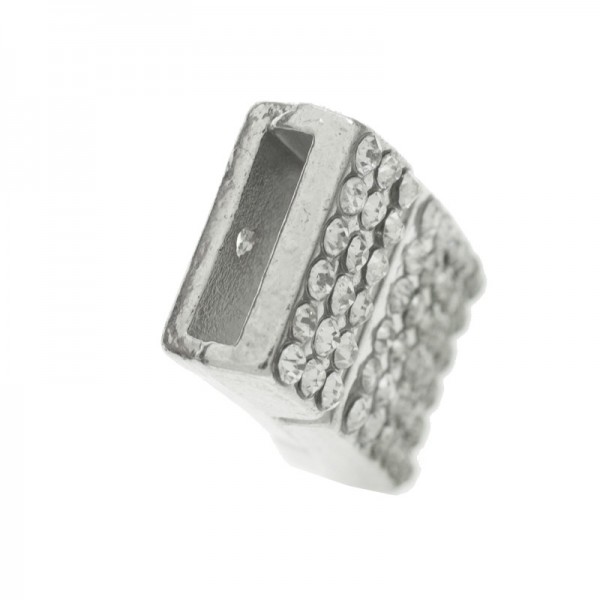 Cierre rectángulo strass