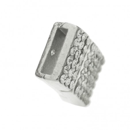 Cierre rectángulo strass