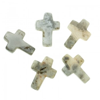 Cruz de ágata perforada