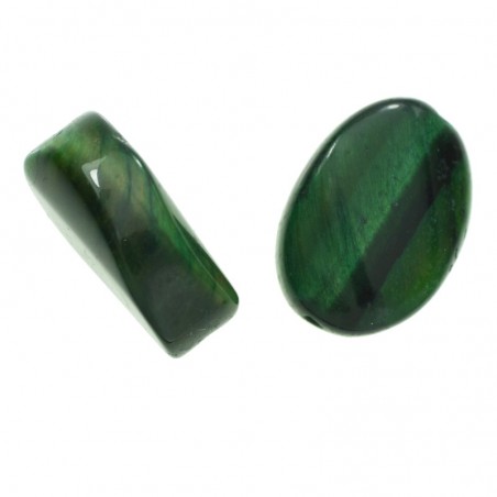 Abalorio oval de ágata