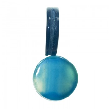 Ágata redonda azul 2