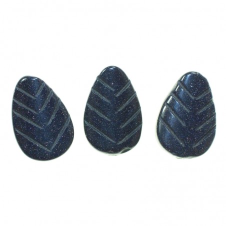 Hoja de goldstone azul perforada