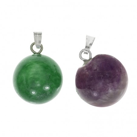 Colgante bola de piedra natural