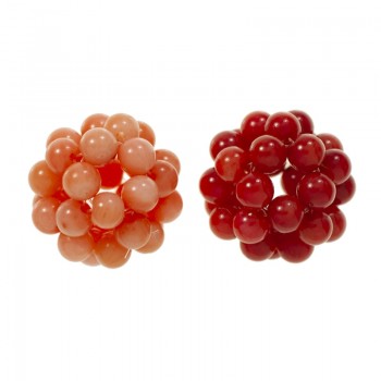 Abalorio de cuentas de coral