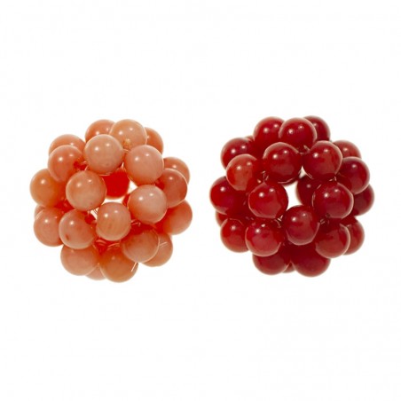 Abalorio de cuentas de coral