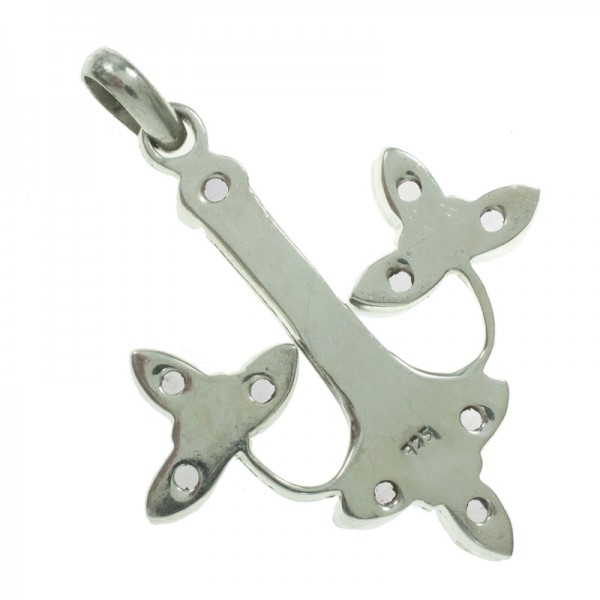 Colgante piedras facetadas Plata de Ley 925