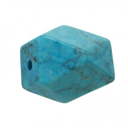 Abalorio geométrico turquesa