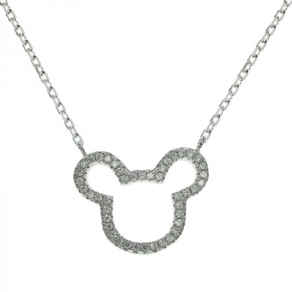 Collar Glam Mouse Plata de Ley