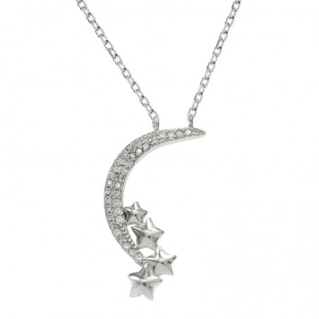 Collar Moon & Stars Plata de Ley