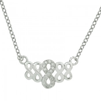 Collar 5 infinitos Plata de Ley