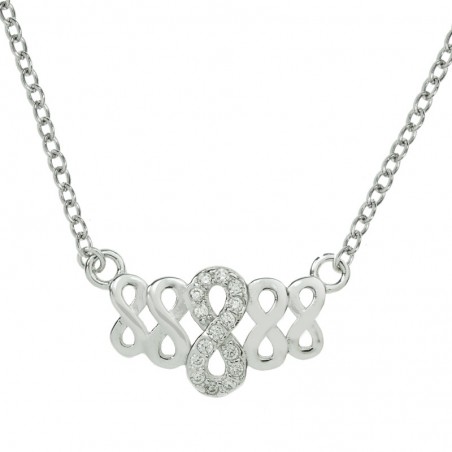 Collar 5 infinitos Plata de Ley