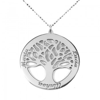 Collar árbol de la vida nombres personalizados