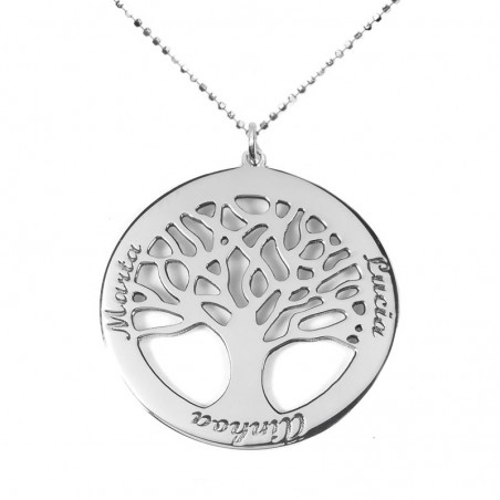 Collar árbol de la vida nombres personalizados