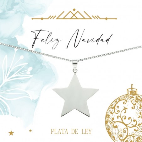 Colgante estrella especial Navidad