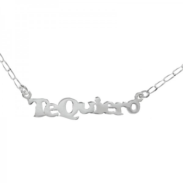 Collar Te Quiero Plata de Ley