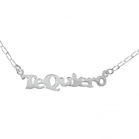Collar Te Quiero Plata de Ley