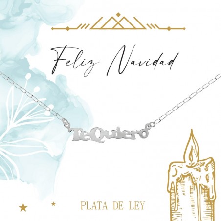 Collar Te Quiero Plata de Ley