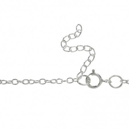 Collar gotas de cristal Plata de Ley