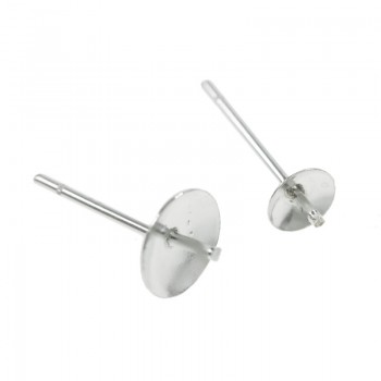 Base pendientes cóncava con perno Plata de Ley