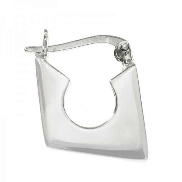 Pendientes geométricos cierre catalán Plata de Ley