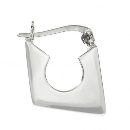 Pendientes geométricos cierre catalán Plata de Ley