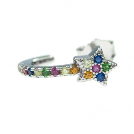 Pendientes estella con circonitas Plata de Ley