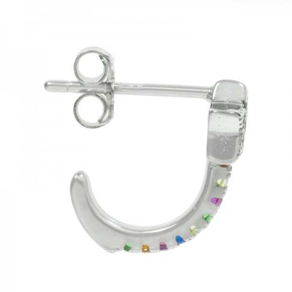 Pendientes estella con circonitas Plata de Ley