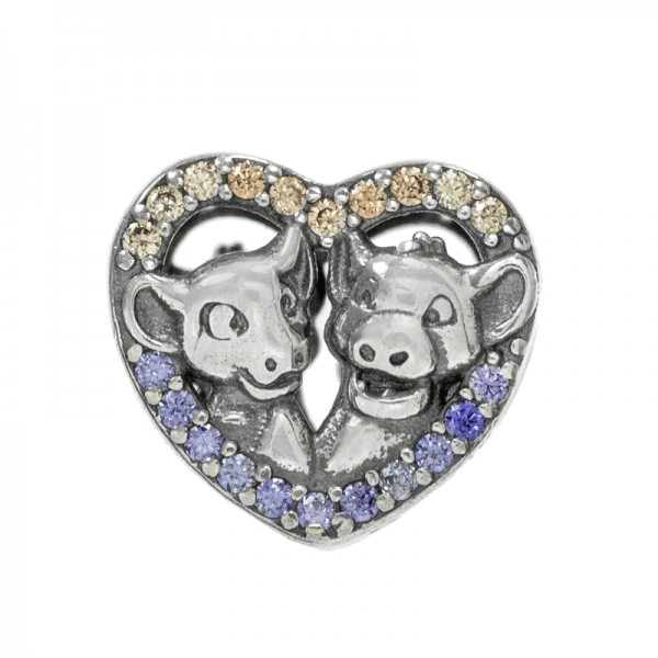 Charm leones Plata de Ley