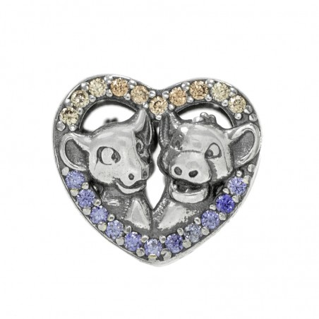 Charm leones Plata de Ley