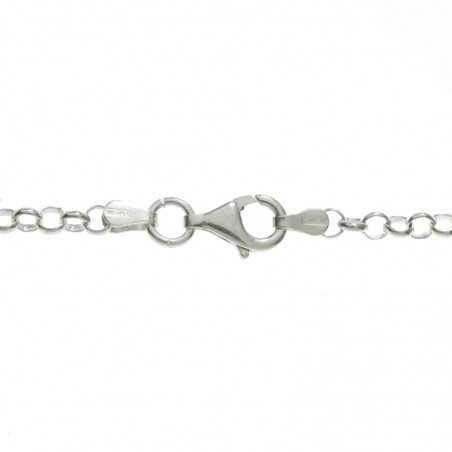 Collar flor mate grande Plata de Ley 925